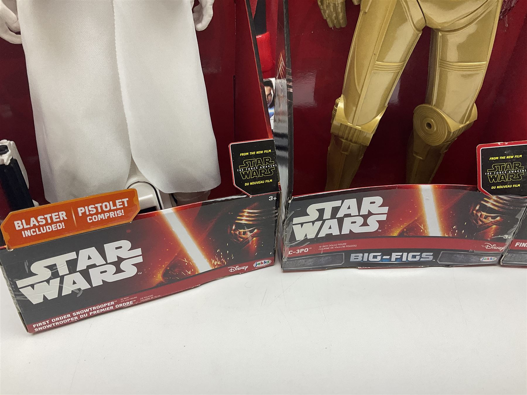 Star Wars - seven Jakks Pacific Big-Figs comprising Praetorian Guard, Chewbacca, Finn, C-3PO, First Order Snowtrooper, Ezra Bridger and Kanan Jarras; all boxed with factory fixings; and another unboxed Stormtrooper (8)