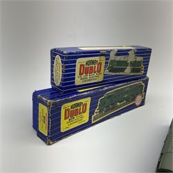 Hornby Dublo - three-rail Deltic Type Diesel Co-Co locomotive; and Class 20 1000 B.H.P. Bo-Bo Diesel Electric locomotive No.D8000; both in blue striped boxes (2)