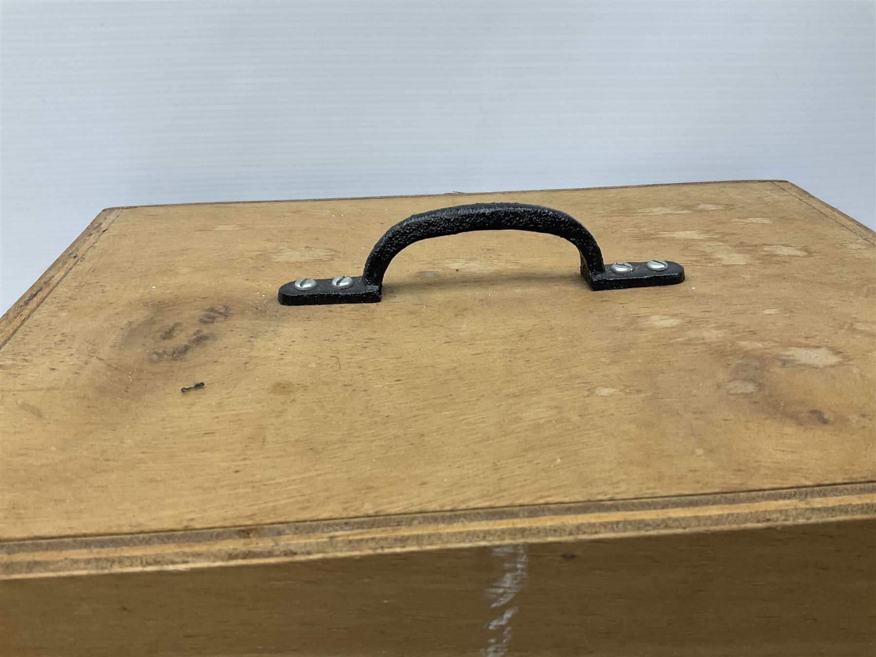 Three drawer collectors cabinet with fall front containing various Great British and World coins including GB pre-decimal coins, King George III 1806 penny, cartwheel pennies etc