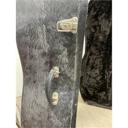 Velvet lined fibreglass double bass case H200cm
