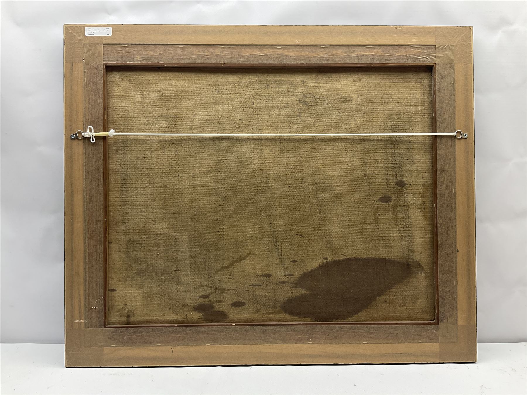 English School (Early 20th century): The Construction of the Queen's Hotel Leeds, oil on canvas unsigned 60cm x 75cm
Notes: The first railway hotel on this site was opened in 1863 for the Midland Railway. The Midland Railway was taken over by the London, Midland and Scottish Railway and in 1935 it was decided to demolish the old building and build a grand new one. This was officially opened on 12 November 1937, by the Princess Royal and Lord Harewood. The architect was W. H. Hamlyn 