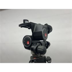 Collection of cameras and lenses, to include Pentax Program A camera body, serial no 123759, with 'Pentax-A zoom 1:3.5-4.5 28-80mm' len, Praktica EE2 camera body with 'Pentacon electric 1.8/50' lens etc, together with a Manfrotto tripod 