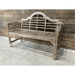  Lutyens design teak garden bench