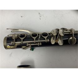 John Packer JP121 Mk.IV five-piece clarinet, serial no.12109992; in original case; and B & H 78 four-piece clarinet, serial no.1107309; cased (2)
