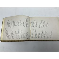 Late Victorian/early Edwardian autograph book with some colour illustrations, poems, etc