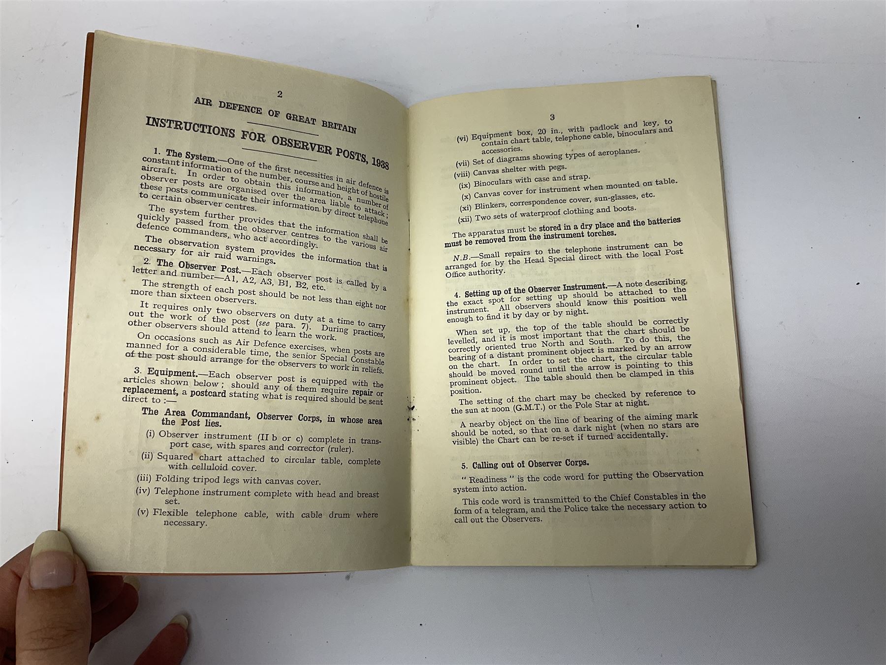 WW2 Royal Observer Corps - approximately one-hundred and seventy aircraft recognition cards; 1938 Instruction Booklet; cap badge and lapel badge; and cloth shoulder title