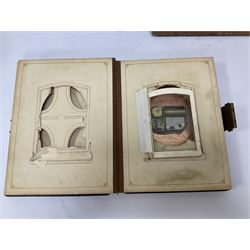 No 2 model Ellams Duplicator Ban Tam, together with a leather bound photo album and a 'Wills's cigarette card Album' full of cigarette cards