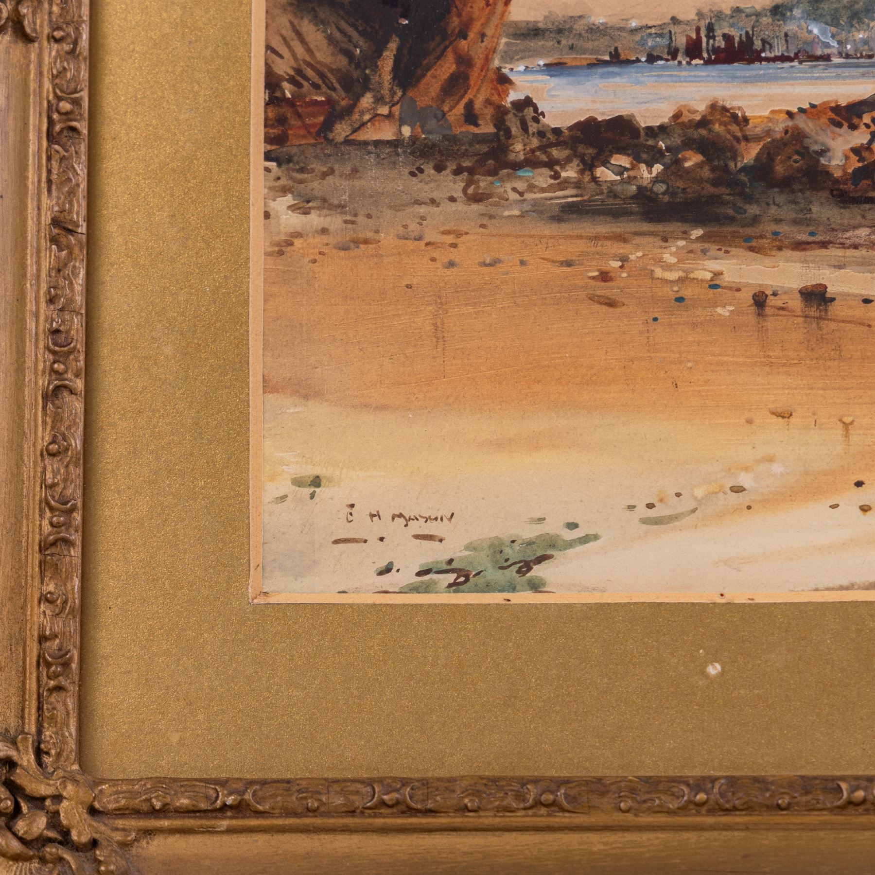 Frank Henry Mason (Staithes Group 1875-1965): Scarborough from Cornelian Bay & Sailing Vessels off the Scarborough Coast, pair watercolours signed 23cm x 34cm (2)