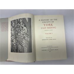 The Victoria History of The County of York East Riding. 1969. Volume 1 with dustjacket; and quantity of books and booklets of Hull and East Riding, East Coast and Humber interest