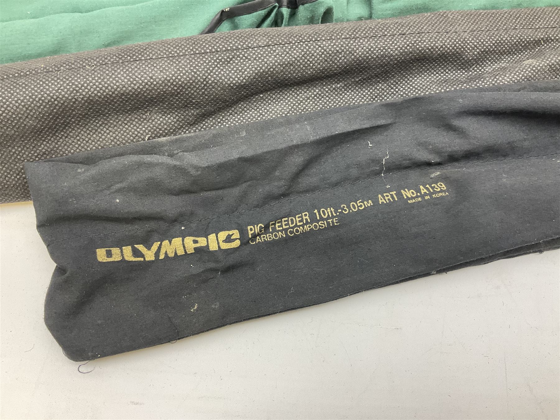 Quantity of fly and sea fishing rods and accessories, to include Shakespeare Boat 210 rod, Daiwa rod and others, and Guang Zhao FLD9000 course fishing reel, Beachmaster 7000FD, Rimfly II amd Penn Super Mariner, tackle etc