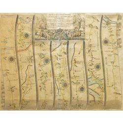 John Ogilby (British 1600-1676): 'The Road from Welshpool Com Montgomery to Carnarvan in N...