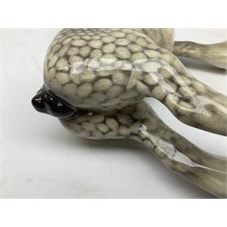 Beswick Shire horse in rocking horse grey no. 818, with printed mark beneath, H21cm