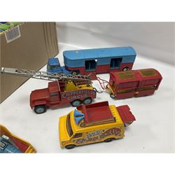 Corgi - small collection of unboxed and playworn Chipperfield's Circus vehicles; and a quantity of die-cast buses by various makers including Dinky, , Corgi, Lledo, Rio etc; some boxed