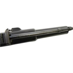 Webley Junior MK II .177 air pistol, the chamber marked 'Webley & Scott Ltd. Junior MK II Made in England' , with black checkered grip, H16cm, L28cm