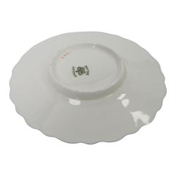 Boxed set of six Aynsley coffee cans and saucers, decorated with gilt greek key border, the cans within silver mounts, hallmarked Birmingham 1911