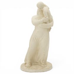 Robert Clatworthy RA (British 1928-2015): Mother and Child, cast fibreglass resin sculpture group in white finish, W44cm H88cm
Provenance: Gifted directly by the artist to the vendor's partner