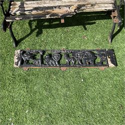 Cast iron child’s garden bench, for restoration - THIS LOT IS TO BE COLLECTED BY APPOINTMENT FROM DUGGLEBY STORAGE, GREAT HILL, EASTFIELD, SCARBOROUGH, YO11 3TX