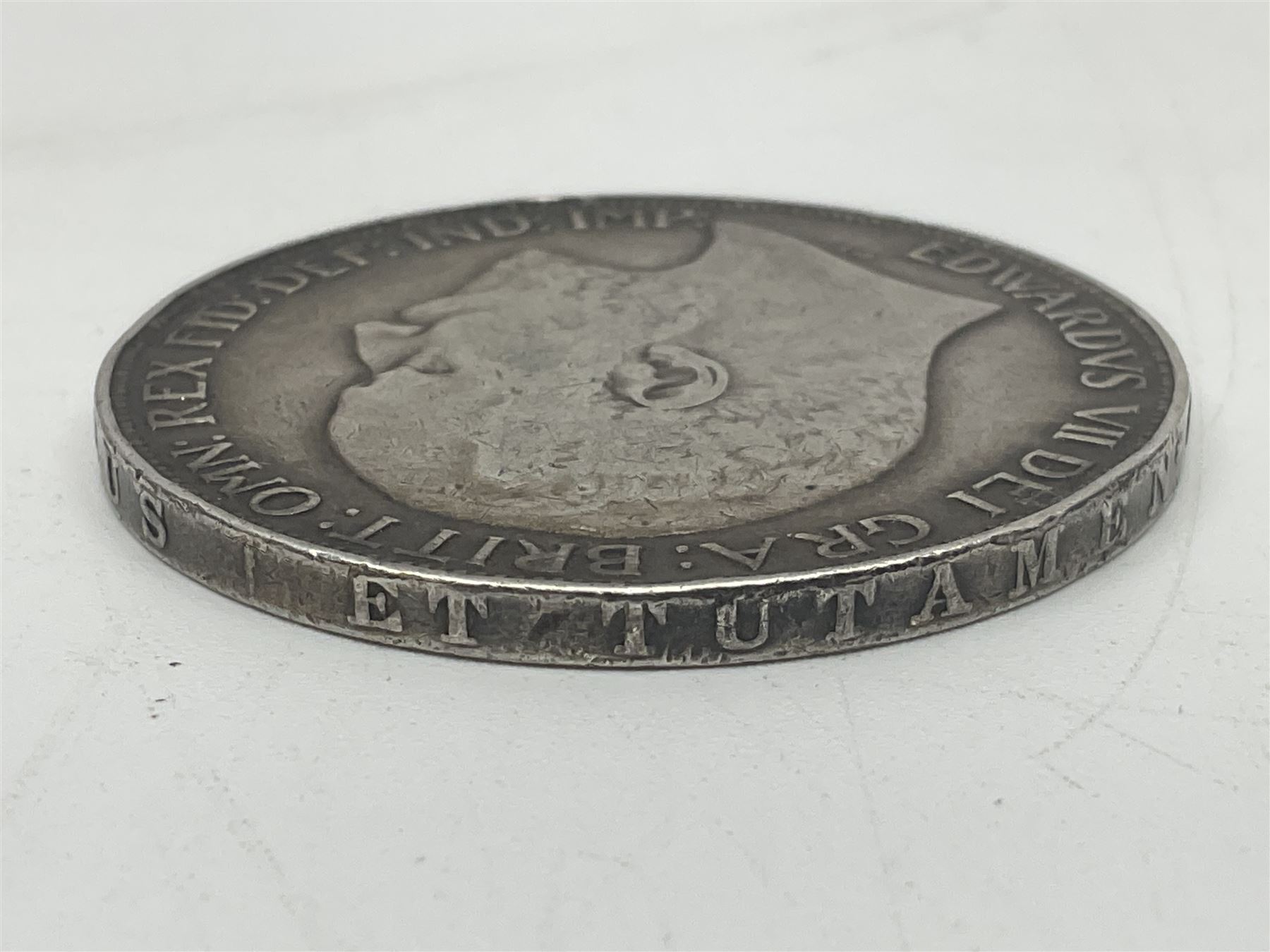 King Edward VII 1902 silver crown coin