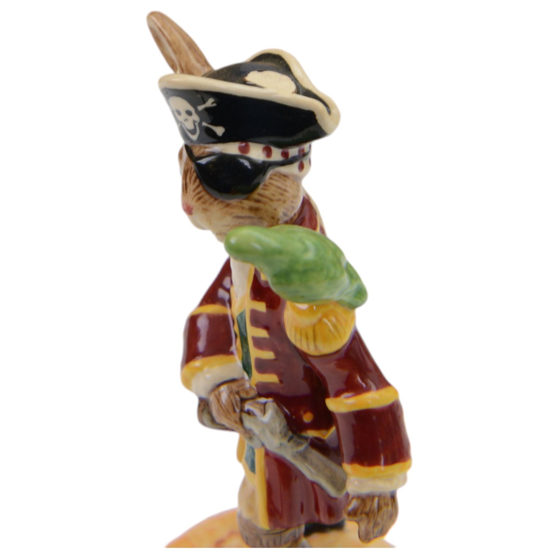 Royal Doulton Bunnykins,  six figures Shipmates Collection together with HMS Bunnykins display stand, together with three other figures 