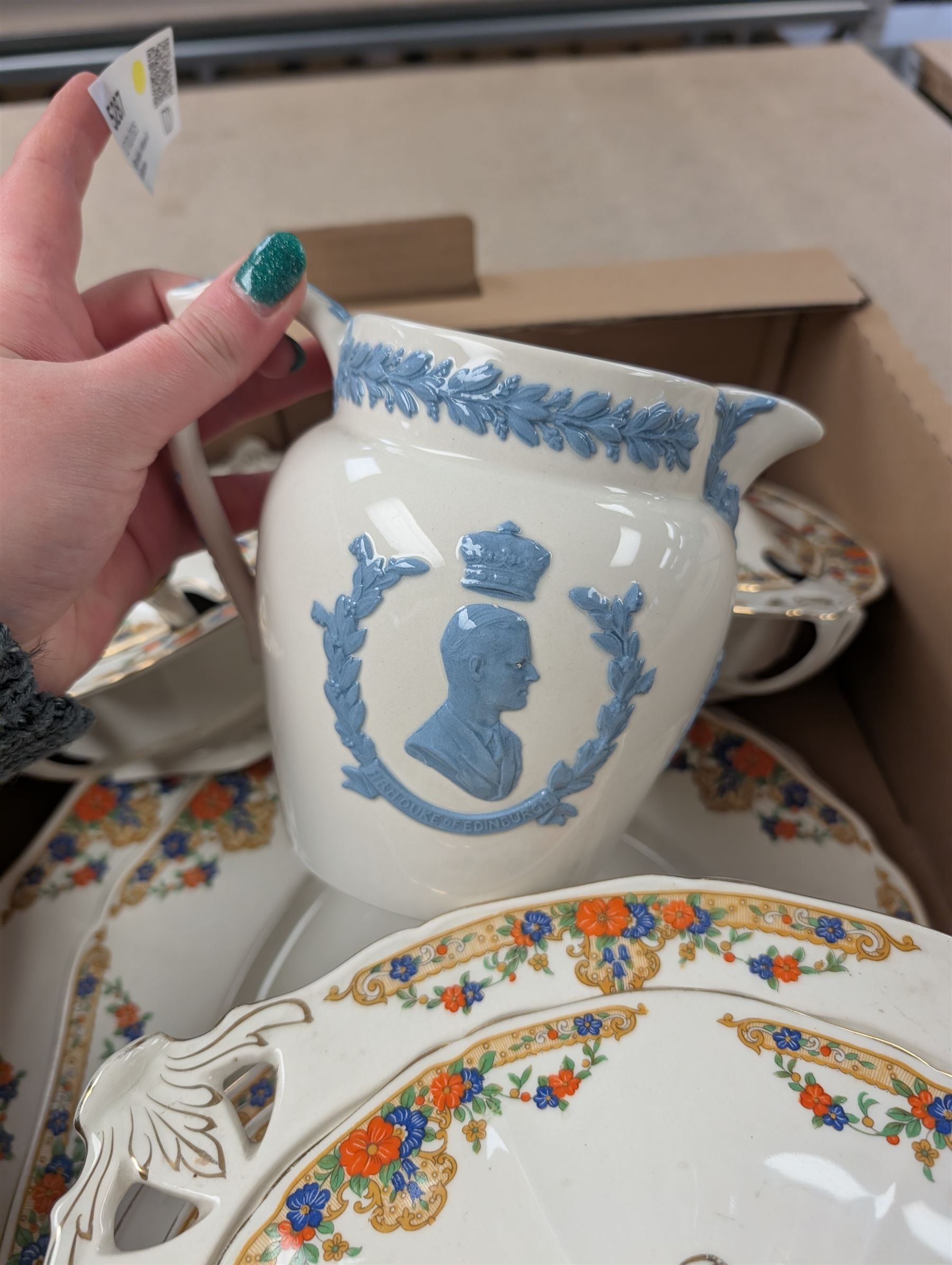 Alfred Meakin dinner wares and a Wedgwood 1953 Coronation jug