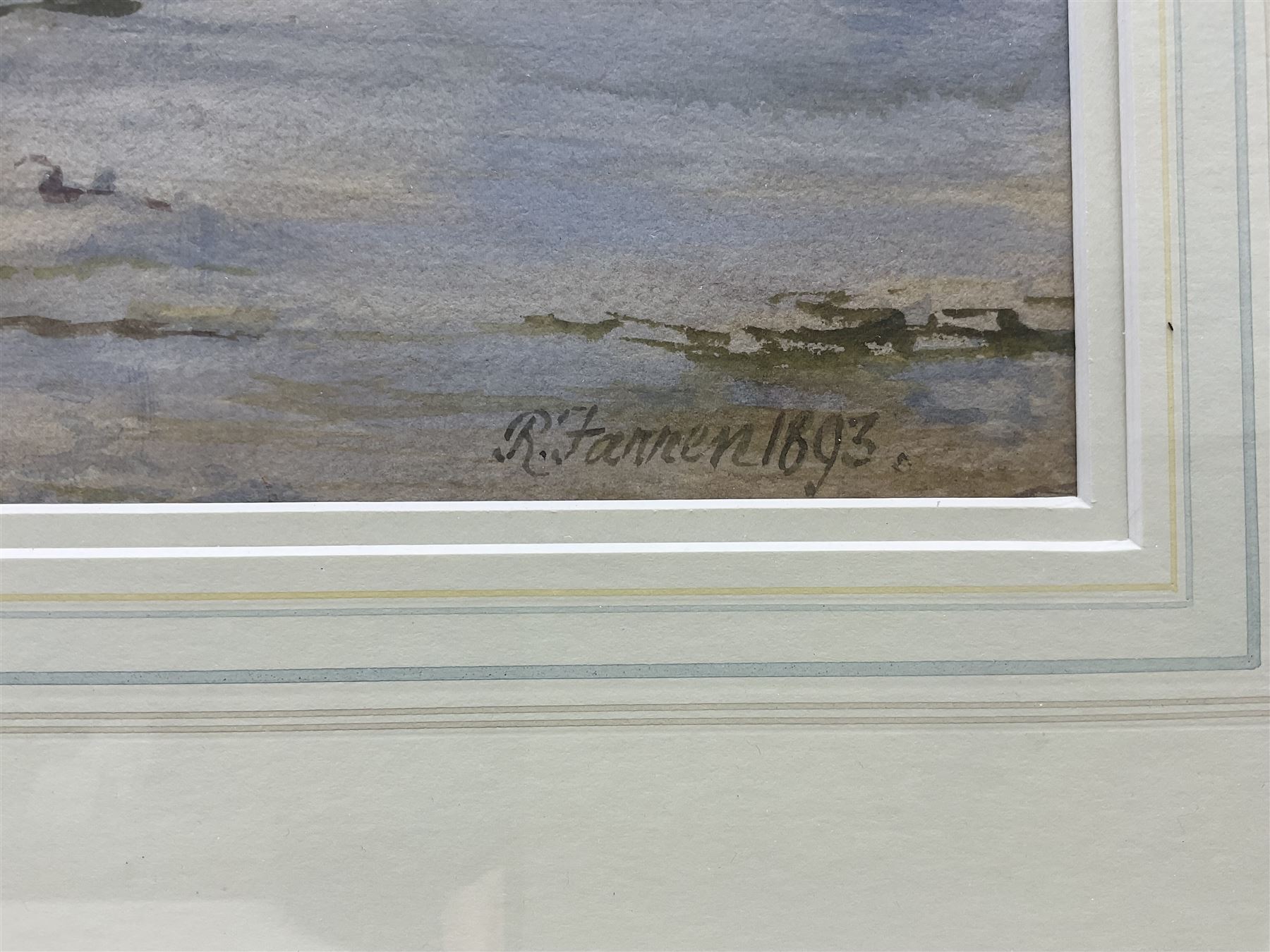 Robert Farren (British 1832-1912): Unloading the Catch at Staithes, watercolour signed and dated 1893, 46cm x 69cm 
Provenance: private collection, purchased David Duggleby Ltd 13th June 2011 Lot 38