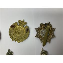 Twelve cap badges including Royal Artillery, 3rd RGA Middlesex Volunteers, Hon. Artillery Company, West Riding and Waraickshire Royal Horse Artillery, Royal Engineers and Army Service Corps (12)