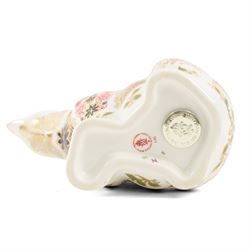 Two Royal Crown Derby paperweights comprising Imari Polar Bear with gold stopper and Sleeping Dormouse, with gold stopper  