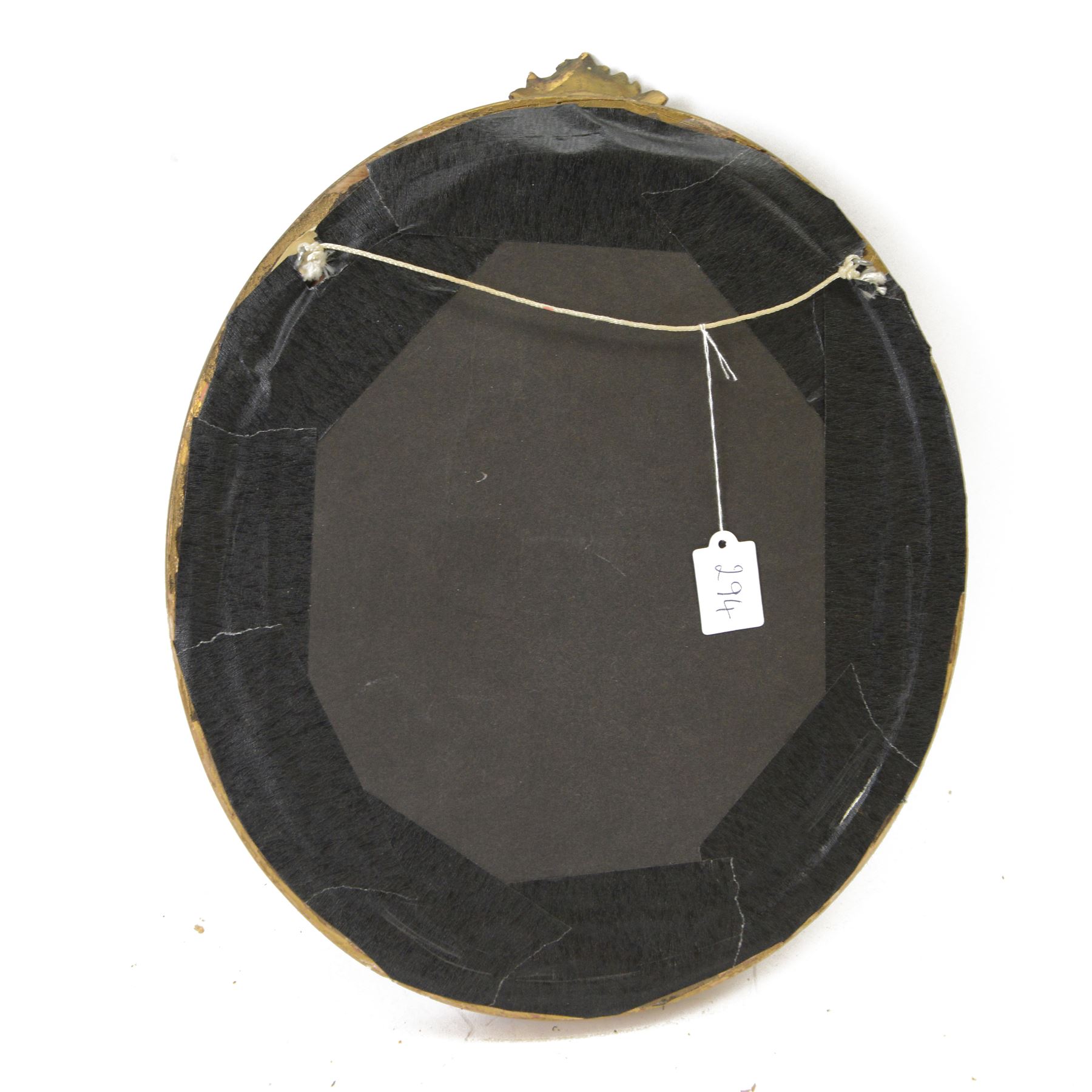 Watercolour of The Duke of Wellington in dress uniform, circa 1800's within a gilt oval frame, H34cm 