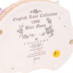 Two Coalport figures from the English Rose Collection, 1996 Blue Moon 690/1000 and 1992 May Queen 944/1000, both with certificate