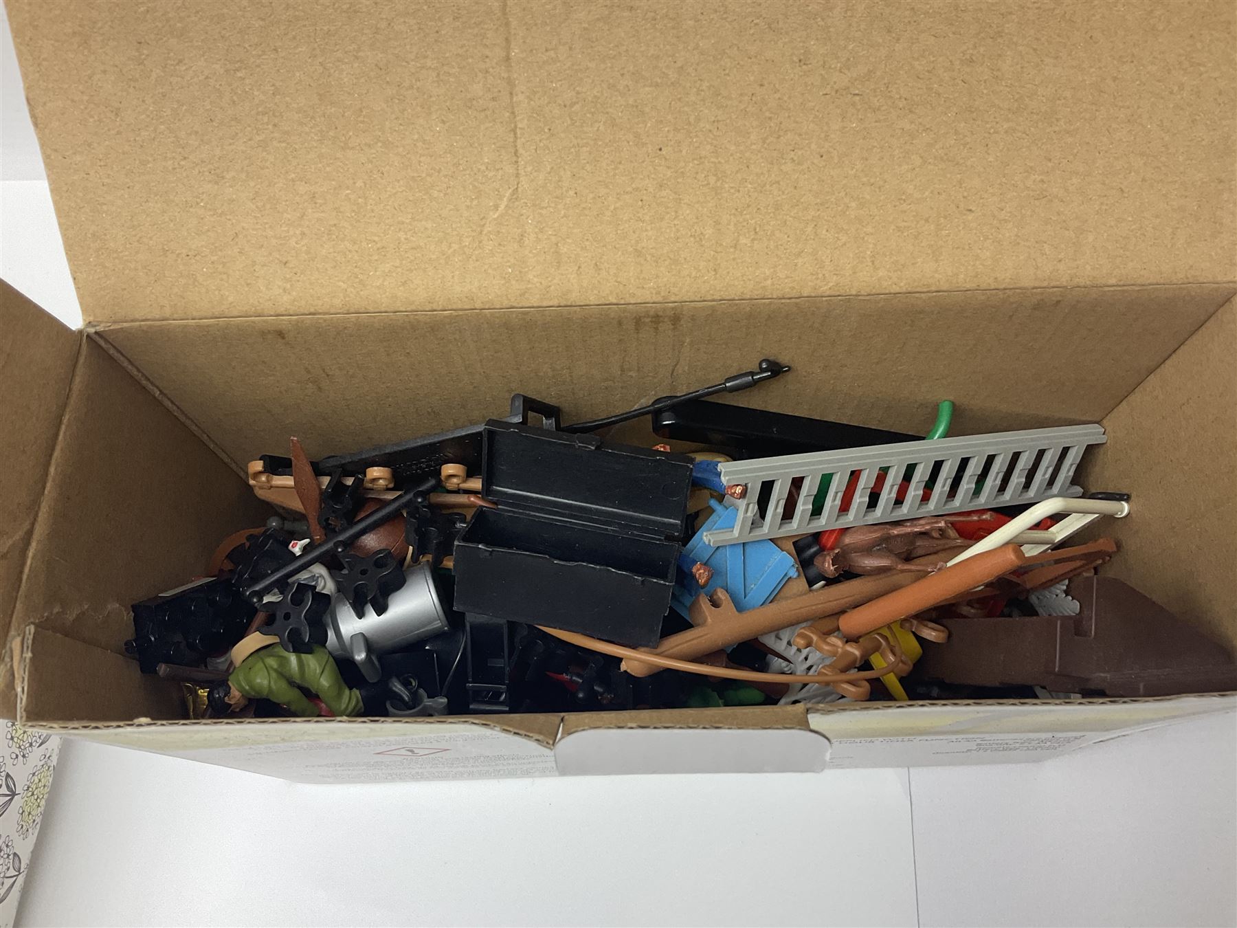 Collection of Playmobile Cowboys and Indians plastic figures, teepees, covered wagon etc