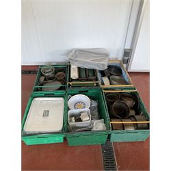 Pie, cake and casserole dishes, 8 Bakewell pans and other in boxes box trays - THIS LOT IS TO BE COLLECTED BY APPOINTMENT FROM DUGGLEBY STORAGE, GREAT HILL, EASTFIELD, SCARBOROUGH, YO11 3TX