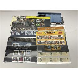 Queen Elizabeth II mint decimal stamps, mostly in presentation packs, face value of usable postage approximately 360 GBP