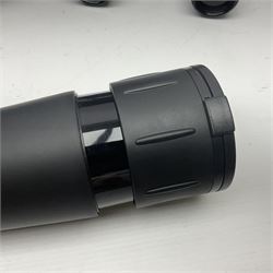 Optus Spotting scope 20-60x60, together with Wray London Wrayvu binoculars, Greenkat 10x50 binoculars and one other pair 