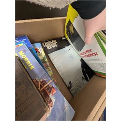 Books and magazines, including Radio One The Story of Pop, London Illustrated News Back to the Moon edition, Morris Minor reference books, etc 