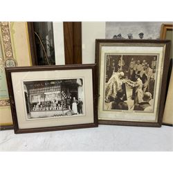 Pair of Sepia prints 'may blossoms'  and 'summer times', together with collection of vintage photographs and prints (17)