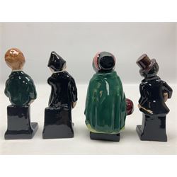 Sixteen Royal Doulton Charles Dickens figures, to include Oliver Twist, Fat Boy, Fagan, Stiggins etc, all with printed marks beneath
