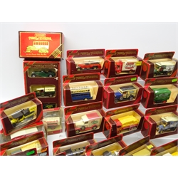  Fifty-one Models of Yesteryear boxed diecast vehicles including 1923 Scania-Vabis Post Bus, Kemp's Biscuits, Gift Set and others in one box (51)  