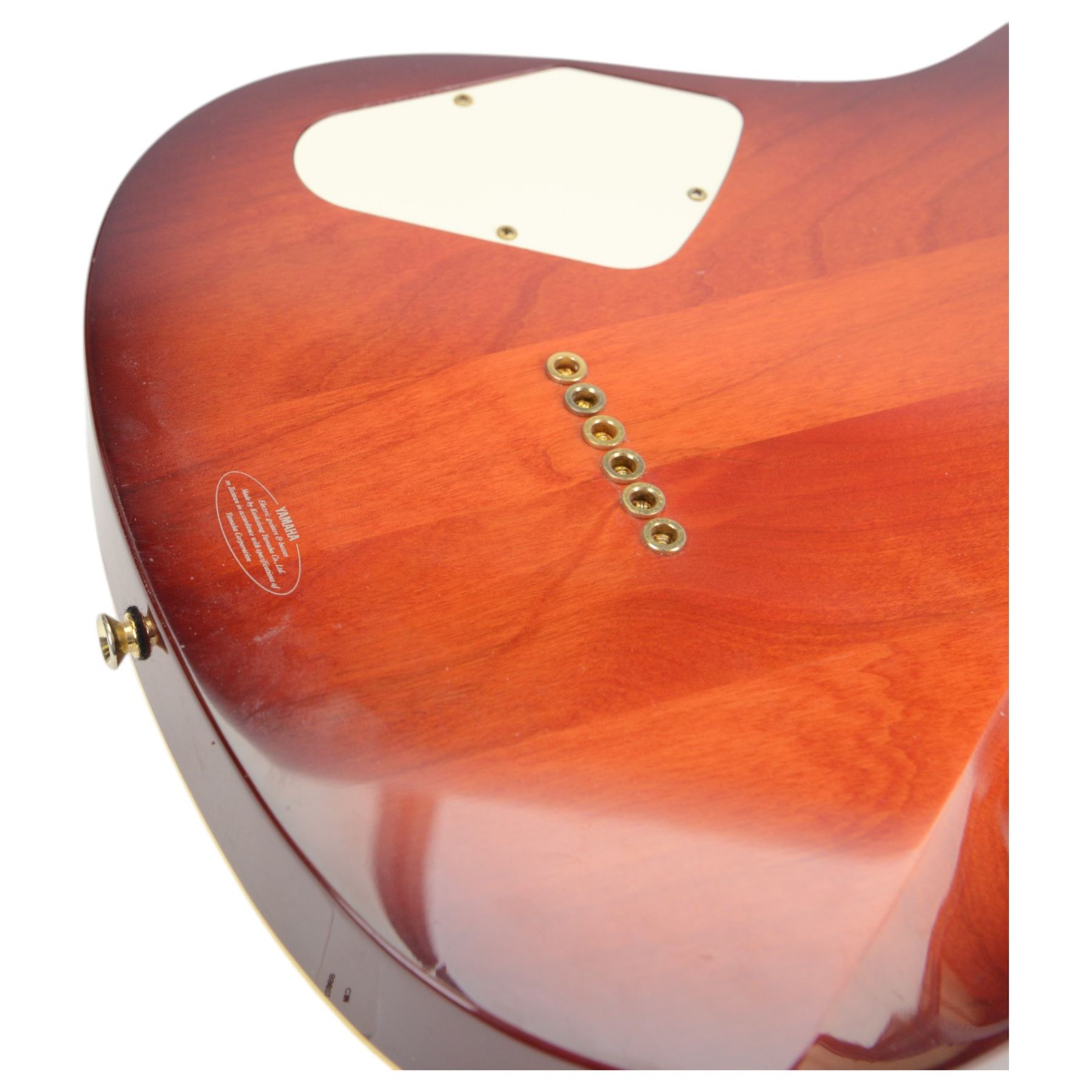 Yamaha Pacifica six-string electric guitar, with maple neck and sunburst finish, serial no. LN12284, L97.5cm