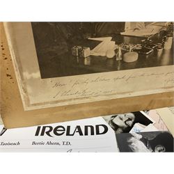 Collection of approximately  500 autographs, signed cards, signed letters, signed photographs etc from famous individuals including Sidney Godolphin, Berkeley Guise, Marquess of Salisbury (Prime Minister), Harold Wilson, Howard Macmillan, Edward Heath, Tony Blair, Prince Richard, Duke of Gloucester & Brigitte, Duchess of Gloucester, Prince Michael of Kent, Golda Meir, Kurt Waldheim, Peter Fraser, Robert Menzies, Hartley Shawcross, David Steel, Enoch Powell, Michael Foot, Denis Healey, Leon Brittan, David Owen, Neil Kinnock, Willie Whitelaw, Manny Shinwell, Norman Tebbit, Geoffrey Howe, Paddy Ashdown, Leslie Hore-Belisha, Samuel Hoare, Margaret Beckett, Michael Heseltine, Oswald Stool, Philip Ben Greet, Charles Santley, Joseph O'Mara, Ada Crossley, Ben Davies, Rutland Barrington, Evelyn Glennie, Moira Shearer, Brian Close, Steffi Graf, John Virgo, Daley Thompson, Brian Lara, Frank Bruno, Steven Spielberg, George Cukor, Leni Riefenstahl, Orson Welles, Paul Newman, Joe E.Brown, Charlton Heston, John Gielgud, Eric Sykes, Caroline Blakiston, Mercedes Ruehl, Beatie Edney, Joseph Cotton, Rula Lenska, Roy Hudd, Caroline Quentin, Ned Sherrin, Tony Britton, Lesley Joseph, Nigel Havers, Rory Bremner, Geraldine James, Clive Anderson, MyAnna Buring, Elkie Brooks, Alan Bennett, Gavin Ewart, Dean Koontz, Red Adair, Viv Nicholson, Gerald Scarfe, Screaming Lord Sutch, Maria von Trapp, Annie Besant, Reginal Bacon etc 