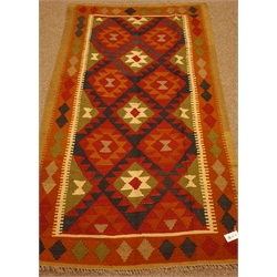 Maimana Kelim, beige ground rug, 200cm x 115cm  