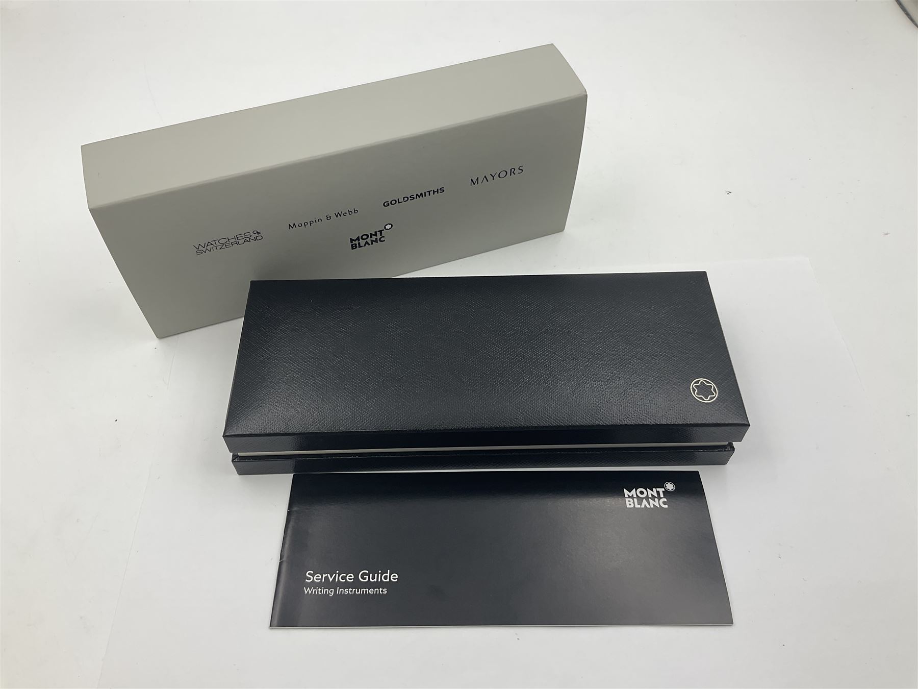 Montblanc Meisterstuck Pix ballpoint pen, the black barrel and cap with chrome mounts and clip, housed in original presentation box, sleeve and manufacturer's box, with Service Guide booklet, model no. M25857, L13cm