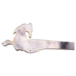 Hermes letter opener in the form of a horse, stamped Hermes Paris to the back, L23cm
