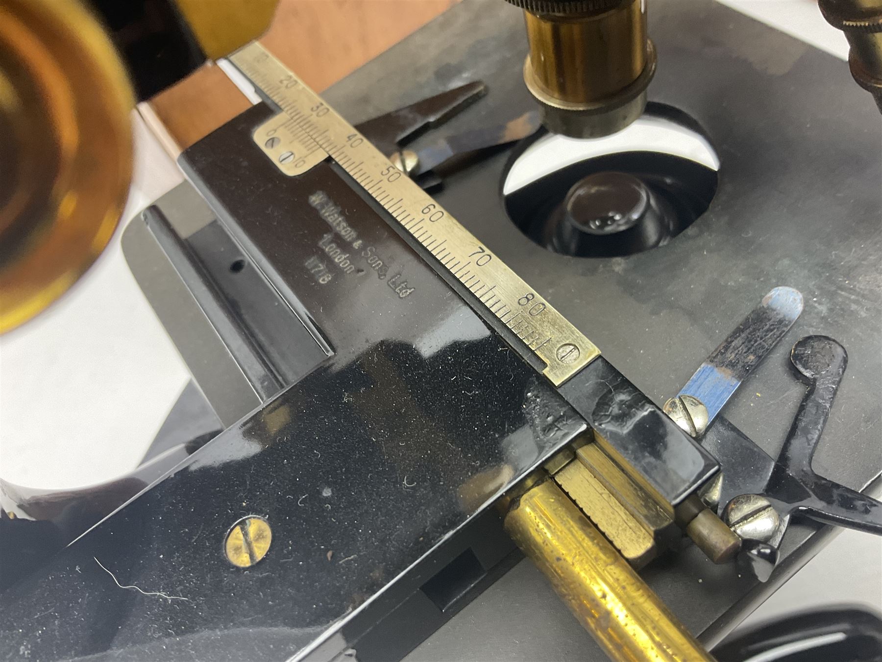 Three W. Watson & Sons microscopes, comprising Barnet binocular no 125253, Kima no 123196 and Service no 44858, all boxed 