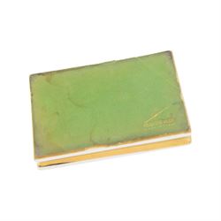 Fornasetti paperweight modelled as a book, titled to the spine IL Mvsico Testore, green felt back with printed mark, L11cm