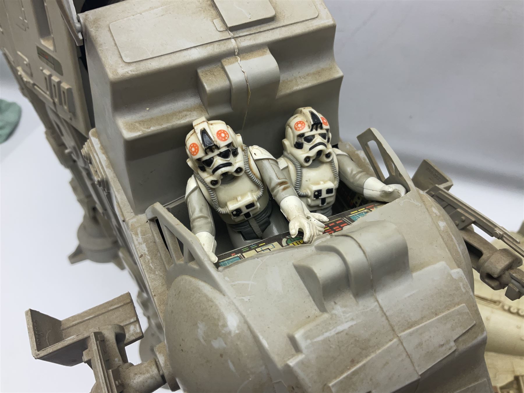 Star Wars - two unboxed vintage Star Wars vehicles comprising Millenium Falcon with 3 3/4