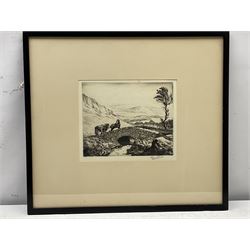 Graham Barry Clilverd (British 1883-1959): 'Wellington Arch Hyde Park' 'Horse and Cart over Bridge' and 'The Menin Gate Ypres', three etchings signed in pencil max 31cm x 22cm (3)