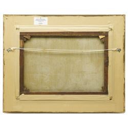 Ernest Higgins Rigg (Staithes Group 1868-1947): Children Playing in a Stream near Staithes, oil on canvas signed 50cm x 67cm