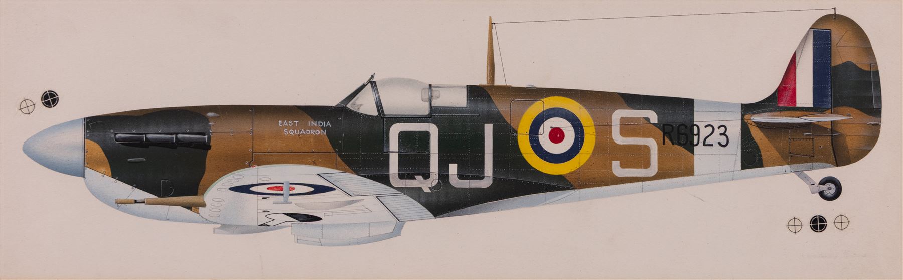 John Batchelor (British 1936-2019): Aircraft Studies, set of eleven gouaches variously signed and inscribed, max 35cm x 52cm (11)
