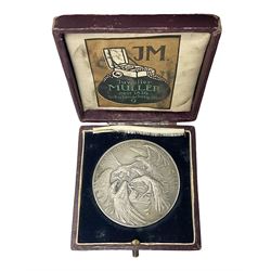 Germany 1813-1913 Leipzig Battle of the Nations commemorative medallion, in dated case