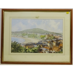  Michael Major (British 20th century): Scarborough South Bay, watercolour signed 34cm x 52cm Les Pearson (20th century): 'The River Seven at Sinnington', watercolour signed titled and dated 1992, 27cm x 37cm (2)  